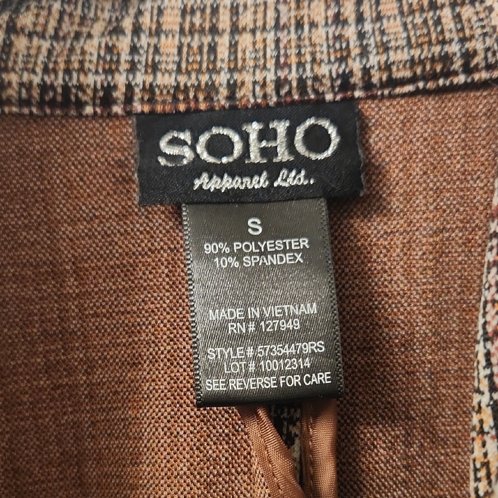 SOHO Brown Textured Top